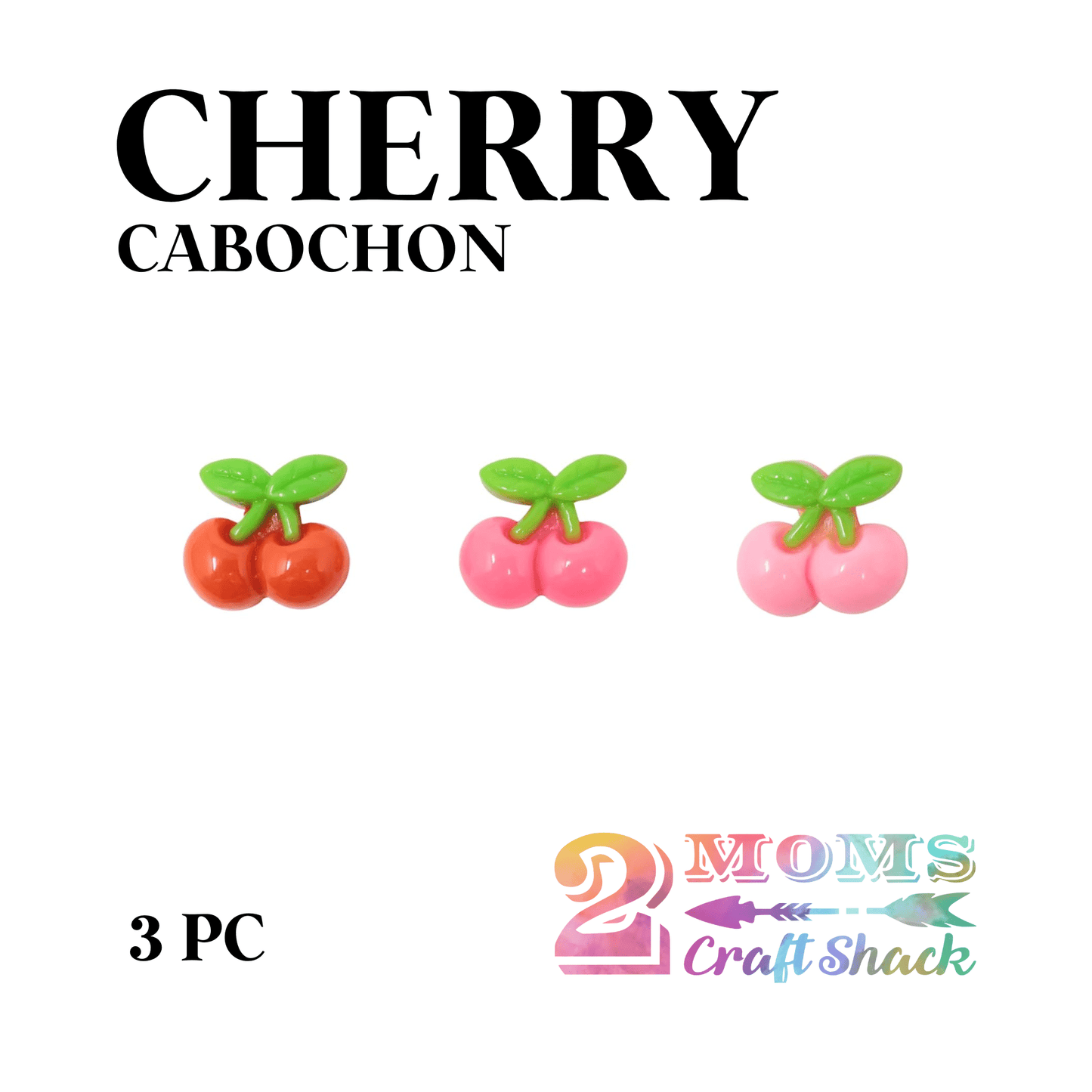 CHERRY CABOCHON - CRAFT SUPPLIES