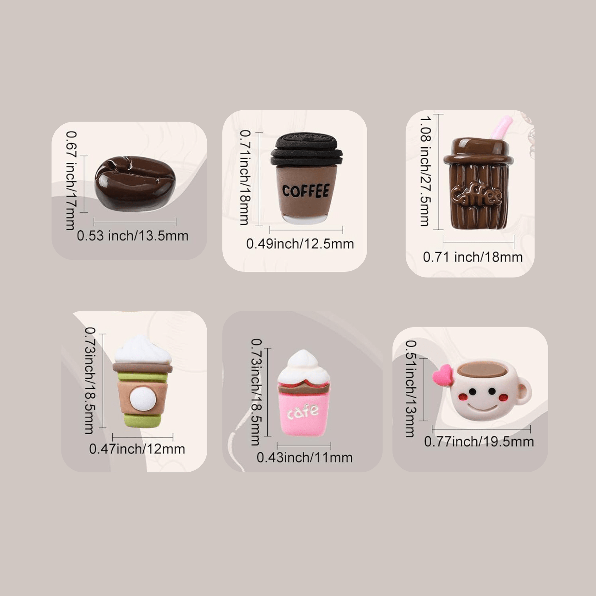 COFFEE CABOCHON - CABOCHON
