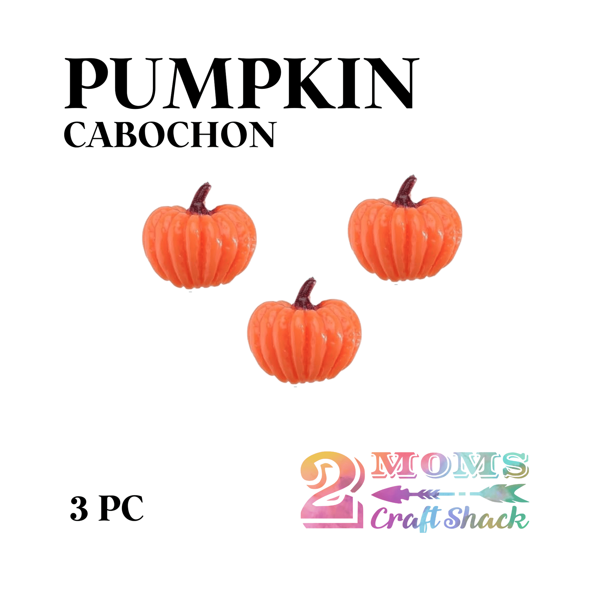 PUMPKIN CABOCHON - CRAFT SUPPLIES