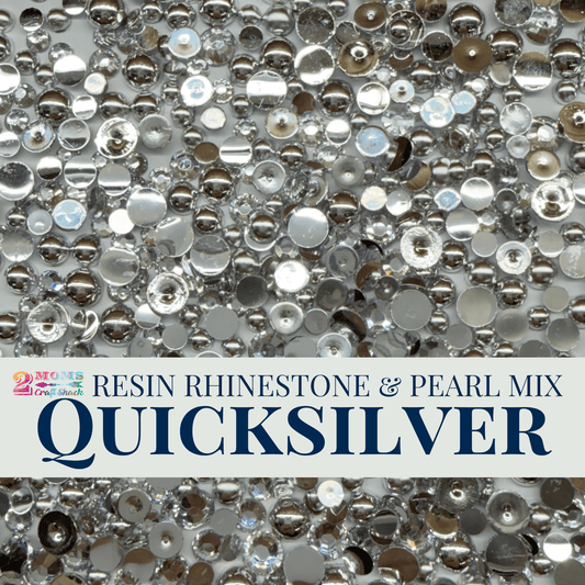 Resin Rhinestone & Pearl Mix - QUICKSILVER - NEW