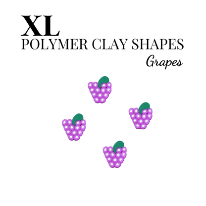 XL POLYMER CLAY SHAPES - FRUIT - CRAFT SUPPLIES