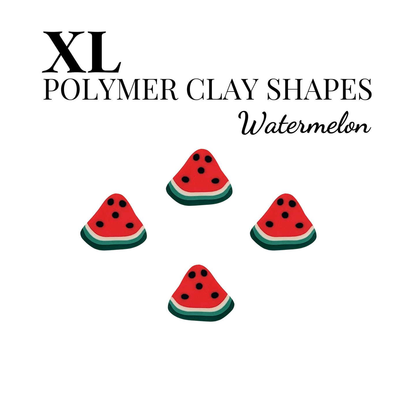 XL POLYMER CLAY SHAPES - FRUIT - CRAFT SUPPLIES